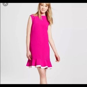 Fuchsia Victoria Beckham dress
